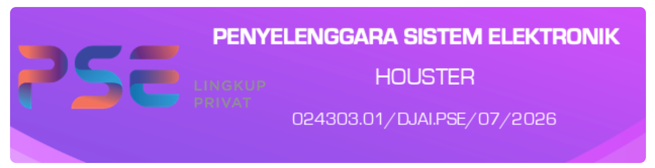 Terdaftar PSE Komdigi — 024303.01/DJAI.PSE/07/2026
